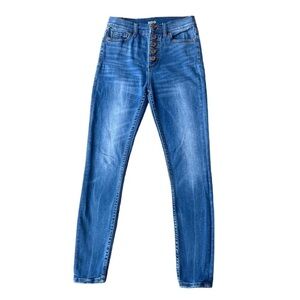 BDG Twig Button Fly High Rise Ankle Stretch Denim Jeans 26